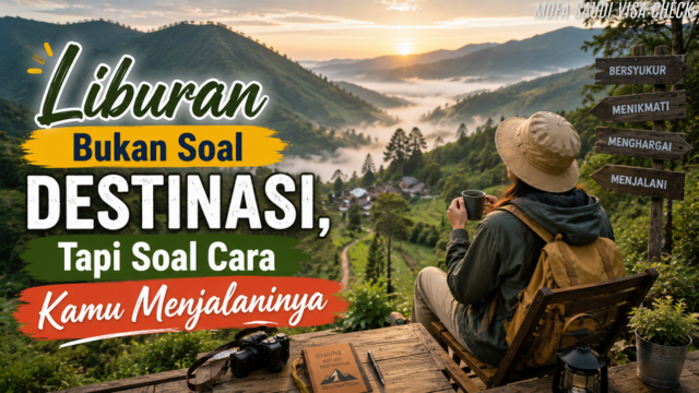 Liburan Bukan Soal Destinasi, Tapi Soal Cara Kamu Menjalaninya